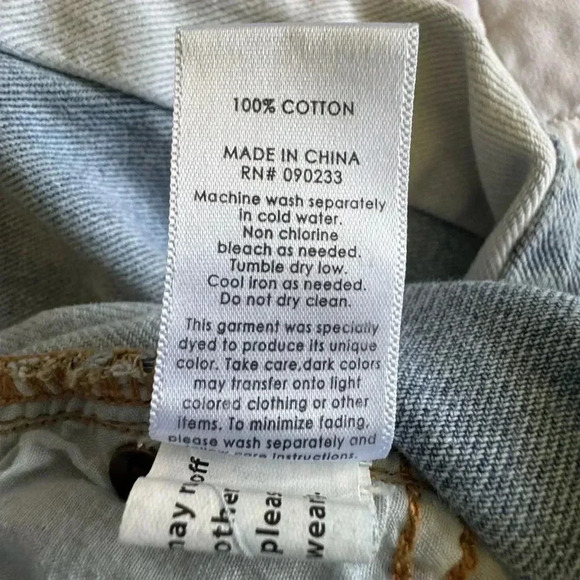 Pacsun Mom Jeans Two Tone Side Stripe Raw Hem Denim Cropped  Jeans Size 27 - Picture 10 of 11